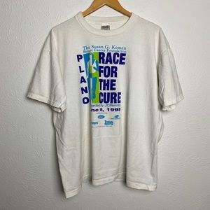 VTG ‘98 Susan G Komen Breast Cancer Race T-Shirt